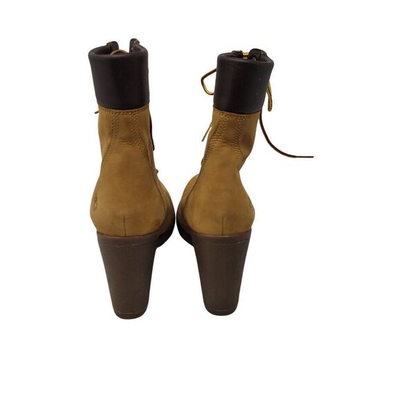 Womens Timberland Allington Mid Lace-Up Combat Heeled Work Boots 9 Streetwear - Picture 8 of 10